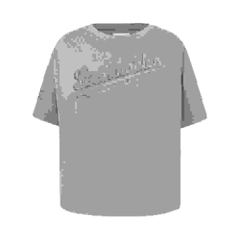 Pro Standard MLB Los Angeles Dodgers Neutral Big Girls' Khaki Short Sleeve Top